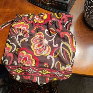 Vera Bradley cosmetic hobo bag